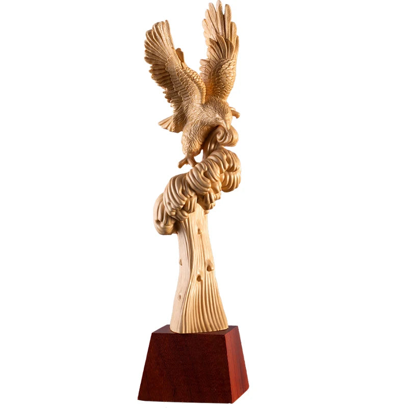 Creative Orange Home Decor Sculptures China Animal Wood Statues Sculptures Backyard Garden Decorations The New Listing
