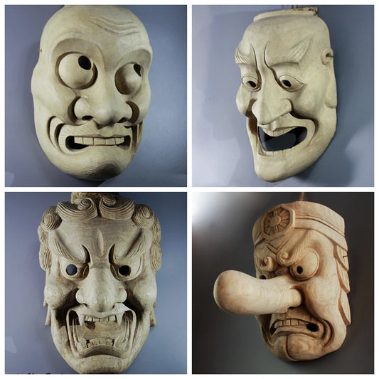 Creative Orange Sculptures Decoration People Wood Japan Statues Sculptures Backyard Garden Decorations Best