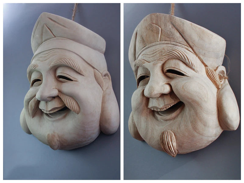 Creative Orange Sculptures Decoration People Wood Japan Statues Sculptures Backyard Garden Decorations Best