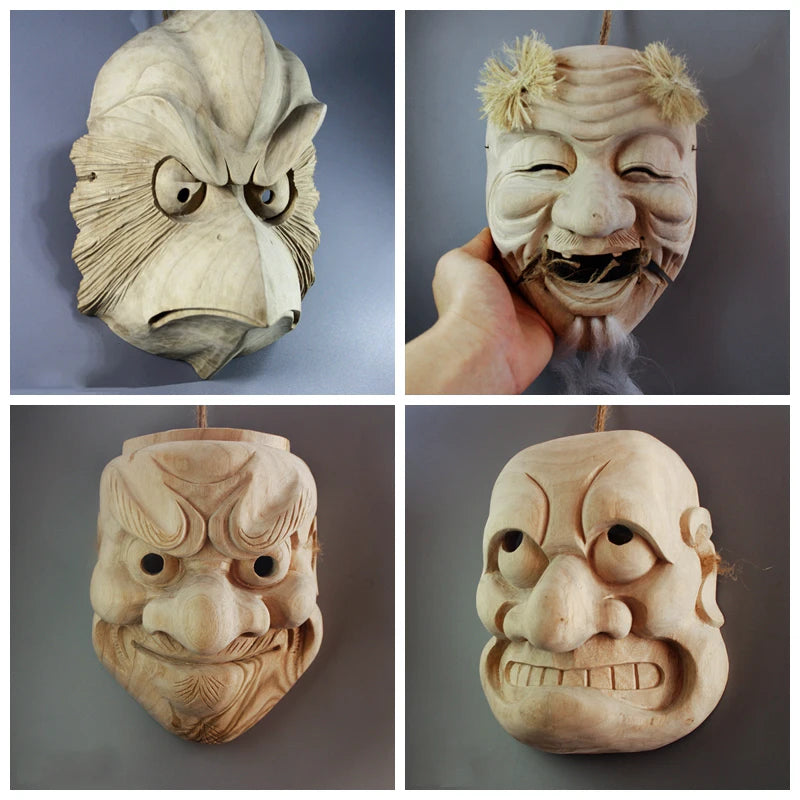 Creative Orange Sculptures Decoration People Wood Japan Statues Sculptures Backyard Garden Decorations Best