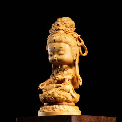 Creative Orange Sculptures Home Decor China Wood People Statues Sculptures Backyard Garden Decorations The Price Of