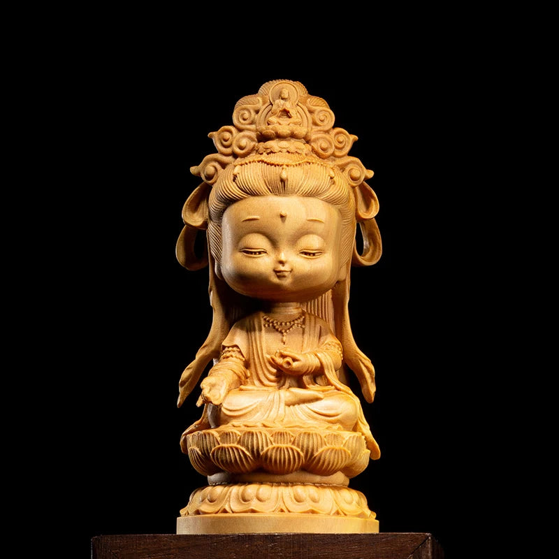 Creative Orange Sculptures Home Decor China Wood People Statues Sculptures Backyard Garden Decorations The Price Of