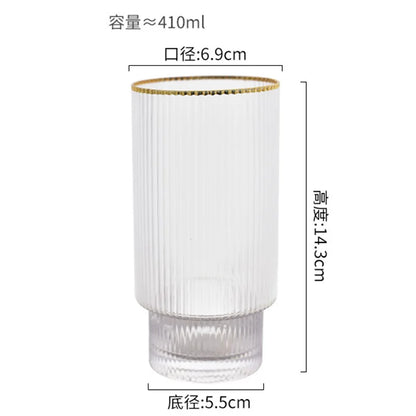 Creative Phnom Penh Crystal Glass Water Jug Transparent Beautiful Bottle Juice Tea Drinkware Glasses Cup Home Set Coffee Mug