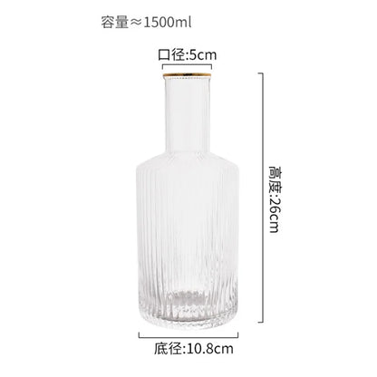 Creative Phnom Penh Crystal Glass Water Jug Transparent Beautiful Bottle Juice Tea Drinkware Glasses Cup Home Set Coffee Mug
