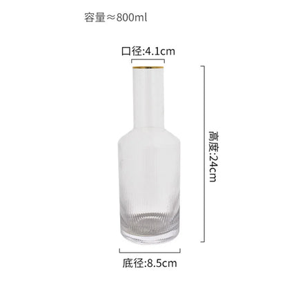 Creative Phnom Penh Crystal Glass Water Jug Transparent Beautiful Bottle Juice Tea Drinkware Glasses Cup Home Set Coffee Mug