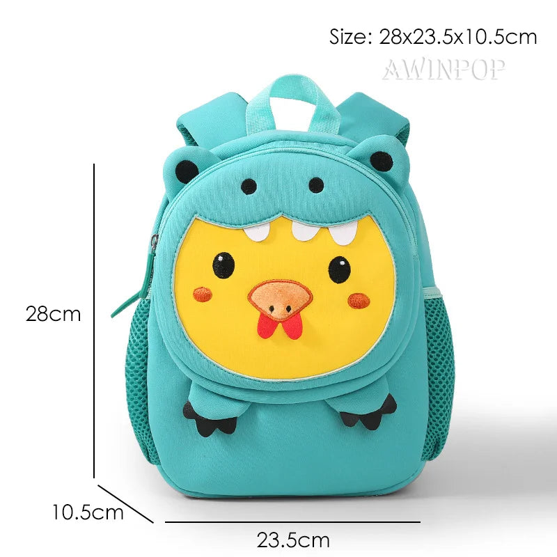 Creative Pig with Tiger Clothes School Backpacks Kindergarten Children Pack Toddler Girls Chick School Bags Boys 2-5 Years Old