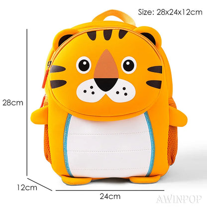 Creative Pig with Tiger Clothes School Backpacks Kindergarten Children Pack Toddler Girls Chick School Bags Boys 2-5 Years Old