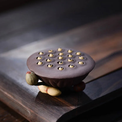 Creative Purple Clay Tea Pet Tea Table Sculpture Ornaments Home Desktop Figurine Decoration Chinese Zisha Tea Set Accessories