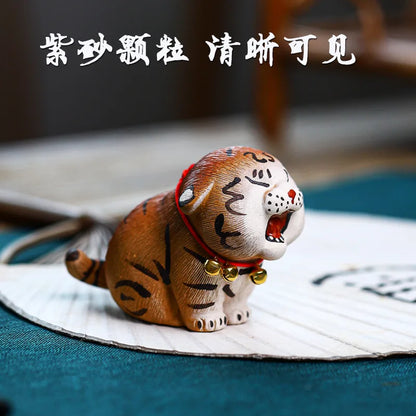 Creative Purple Sand Bionic Animal Tea Ornaments Ornaments Home Desktop Cute Small Objects Living Room Decorations Tea Ceremony
