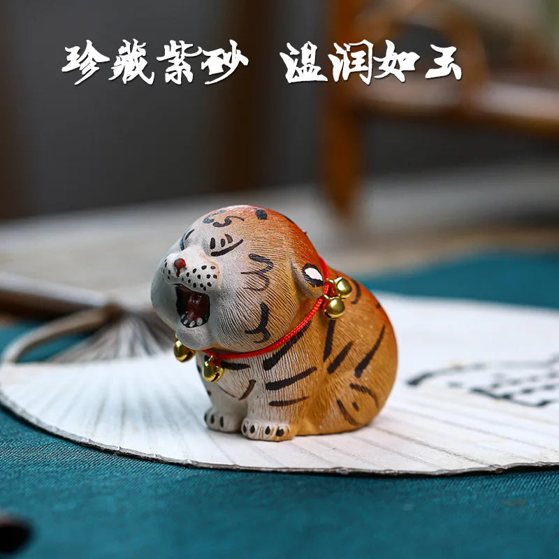 Creative Purple Sand Bionic Animal Tea Ornaments Ornaments Home Desktop Cute Small Objects Living Room Decorations Tea Ceremony