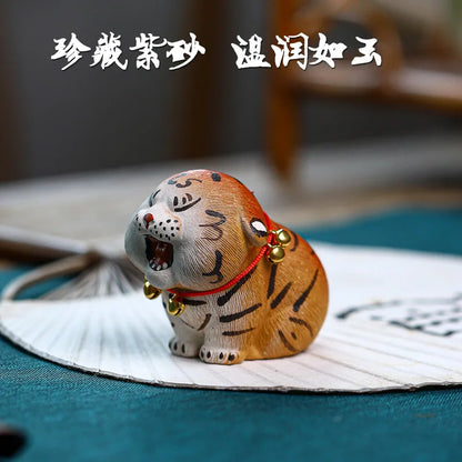 Creative Purple Sand Bionic Animal Tea Ornaments Ornaments Home Desktop Cute Small Objects Living Room Decorations Tea Ceremony