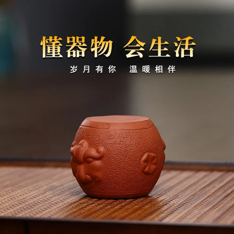 Creative Purple Sand Bionic Saucer Cover Teapot Lid Decoration Home Desktop Cute Small Object Living Room Decorations Tea