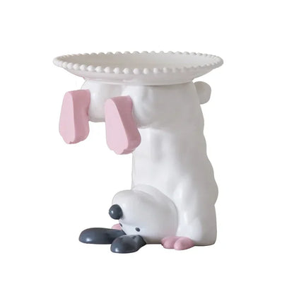 Creative Resin Inverted Dog Entrance Key Storage Ornaments Living Room Bedroom Animal Statue Crafts Home Decoration Accessories