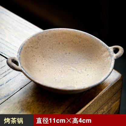Creative Retro Ceramic Incense Burner Coarse Pottery Aroma Burners Essential Oil Lamp Candle Holder Tea Ceremony Home Decor