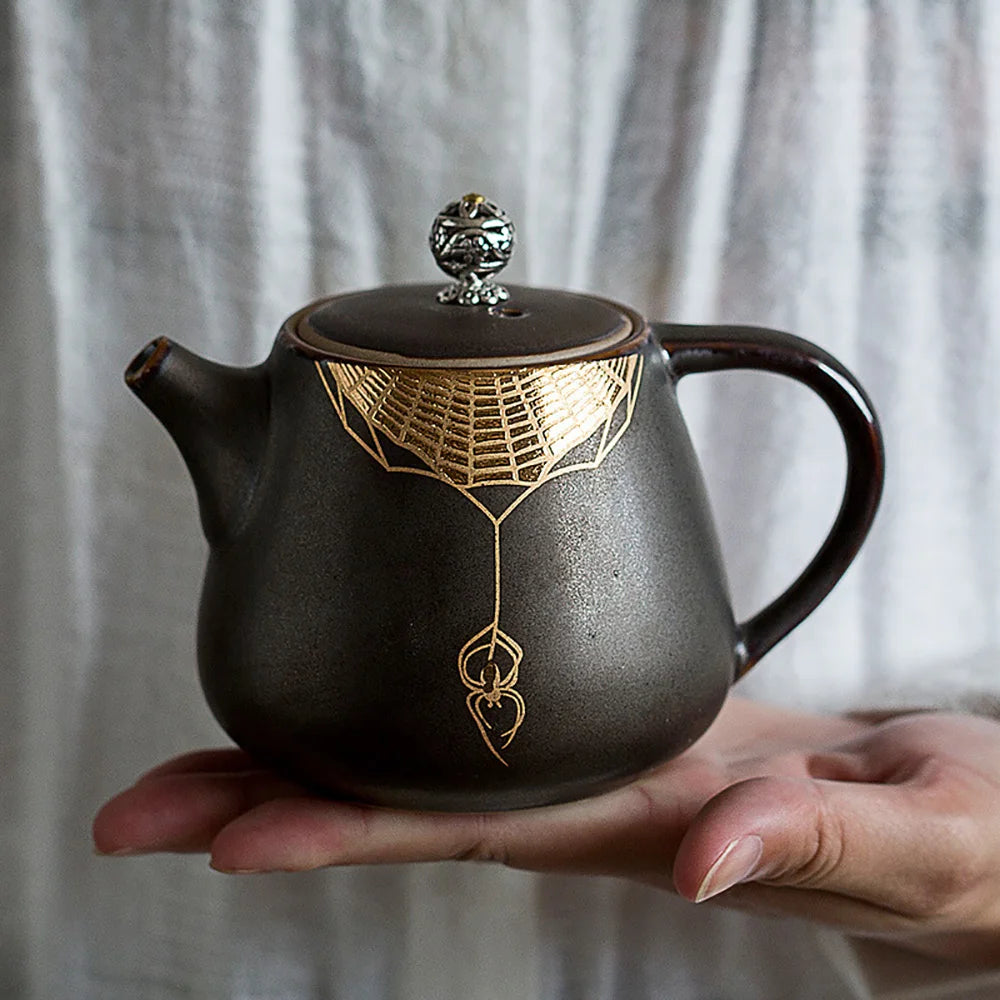 Creative Rust Glazed Teapot Tea Set Coffee Pots Kettle Puer Kitchen Accessories Teaware Infuser Pot Teapots Glass Dining Bar