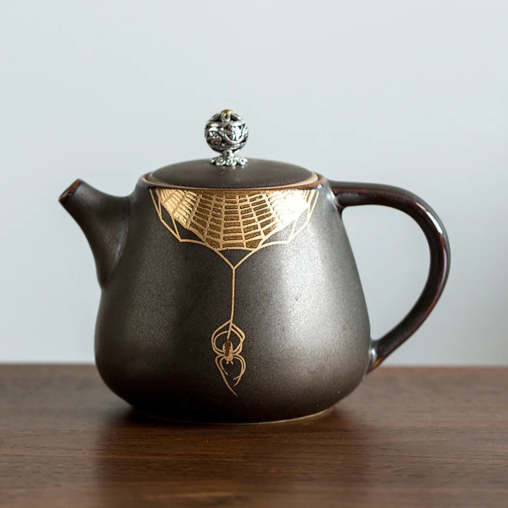 Creative Rust Glazed Teapot Tea Set Coffee Pots Kettle Puer Kitchen Accessories Teaware Infuser Pot Teapots Glass Dining Bar