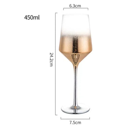 Creative Star Sky Gradient Glass Cup Wineglass Vintage Wine Glasses Luxury Glass Cups Glasses for Champagne Drinking Goblet Set