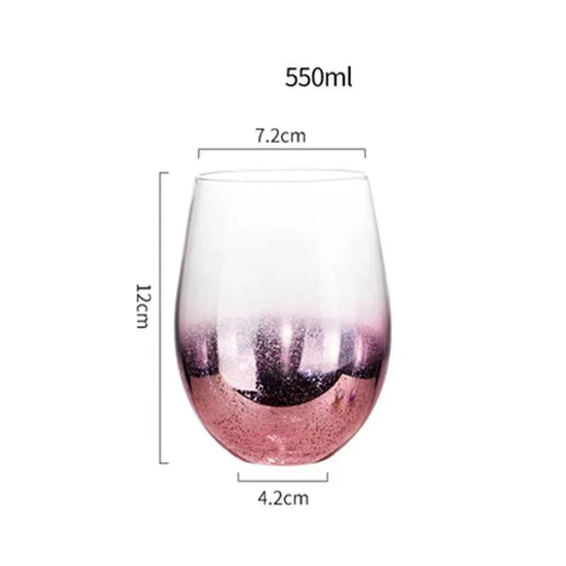 Creative Star Sky Gradient Glass Cup Wineglass Vintage Wine Glasses Luxury Glass Cups Glasses for Champagne Drinking Goblet Set