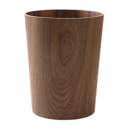 Creative Storage Wooden Trash Can Home Bucket Garbage Bin Hotel Living Room Office Wastebasket Cans Nordic Recycling Bin