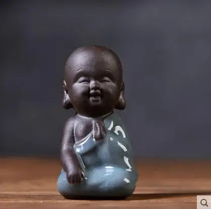 Creative Tea Pet Ornaments, Zisha Tea, Golden Toad, Tea Set Accessories, Tea Art, Small Monk, Figure Ornaments