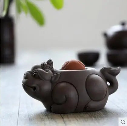 Creative Tea Pet Ornaments, Zisha Tea, Golden Toad, Tea Set Accessories, Tea Art, Small Monk, Figure Ornaments