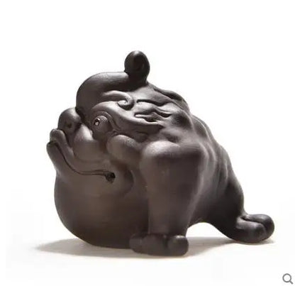 Creative Tea Pet Ornaments, Zisha Tea, Golden Toad, Tea Set Accessories, Tea Art, Small Monk, Figure Ornaments
