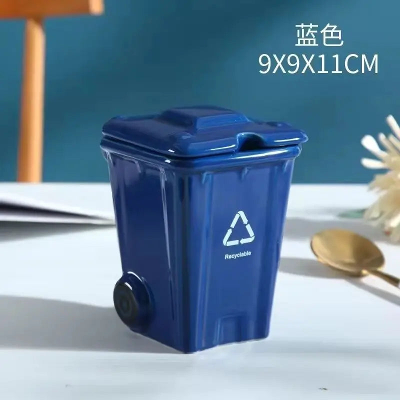 Creative Trash Can Ceramic Cup Ins High Beauty Mug Birthday Gift Online Celebrity Funny Water Cup Birthday Gifts
