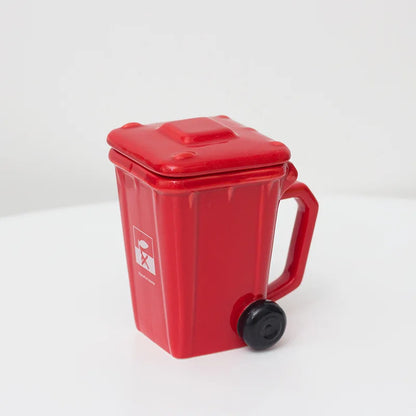 Creative Trash Can Ceramic Cup Ins High Beauty Mug Birthday Gift Online Celebrity Funny Water Cup Birthday Gifts