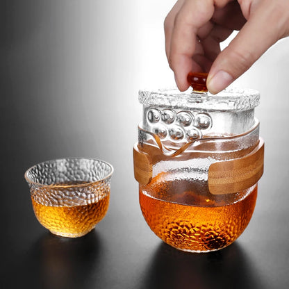 Creative Travel Portable Teapot Quik Cup Car Office Outdoor Tea Pot Kung Fu Tea Set Friend Gift Teasets One pot and two cups