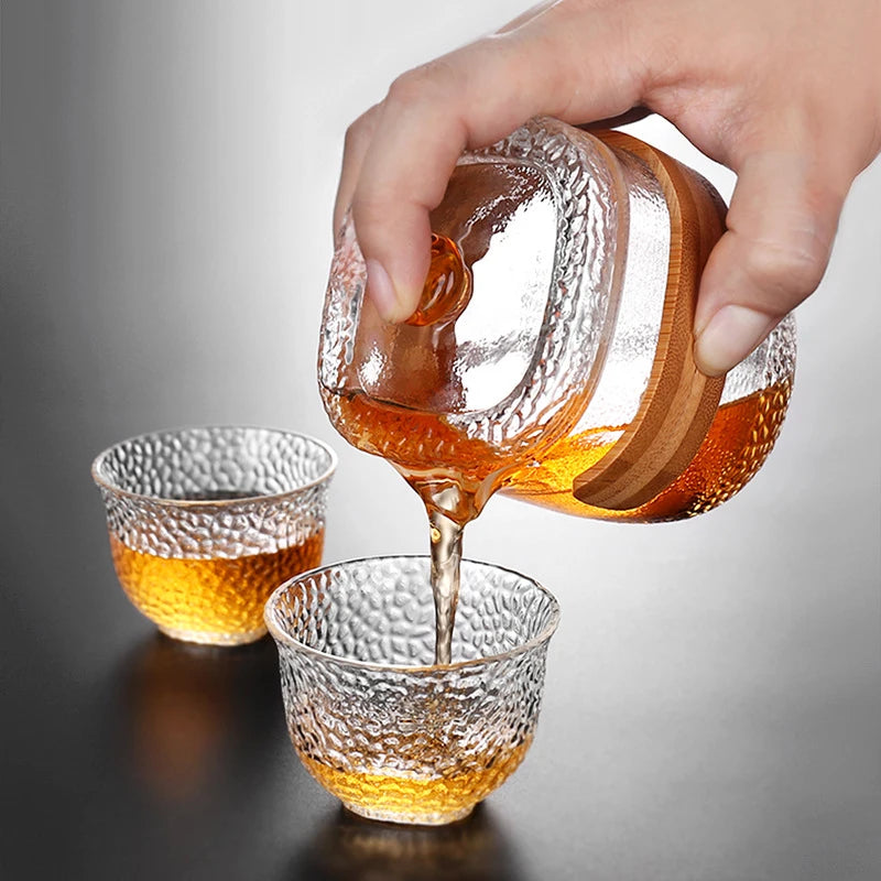 Creative Travel Portable Teapot Quik Cup Car Office Outdoor Tea Pot Kung Fu Tea Set Friend Gift Teasets One pot and two cups