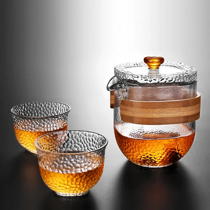 Creative Travel Portable Teapot Quik Cup Car Office Outdoor Tea Pot Kung Fu Tea Set Friend Gift Teasets One pot and two cups