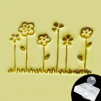 Creative Tree Pattern Stamp Home Cleaning Natural Seal Acrylic Transparent Imprint Soap Stamp For Handmade Making Chapter