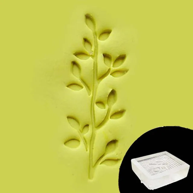Creative Tree Pattern Stamp Home Cleaning Natural Seal Acrylic Transparent Imprint Soap Stamp For Handmade Making Chapter