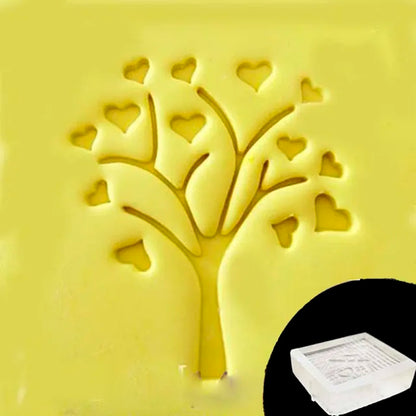 Creative Tree Pattern Stamp Home Cleaning Natural Seal Acrylic Transparent Imprint Soap Stamp For Handmade Making Chapter