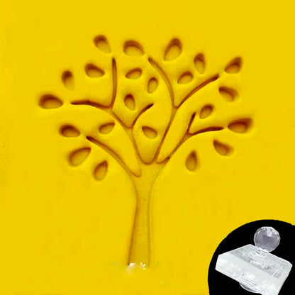 Creative Tree Pattern Stamp Home Cleaning Natural Seal Acrylic Transparent Imprint Soap Stamp For Handmade Making Chapter