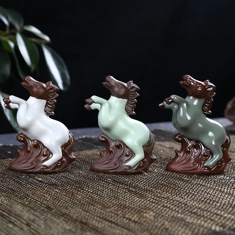 Creative Turtle Tea Pet Can Cultivate Tea Play, Zisha Little Monk Ornaments, Buddha Ru Kiln Boutique, Cattle Horses Turtles