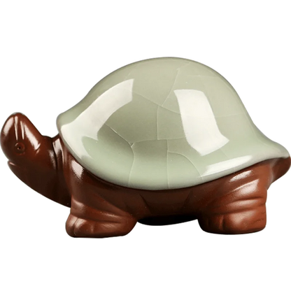 Creative Turtle Tea Pet Can Cultivate Tea Play, Zisha Little Monk Ornaments, Buddha Ru Kiln Boutique, Cattle Horses Turtles