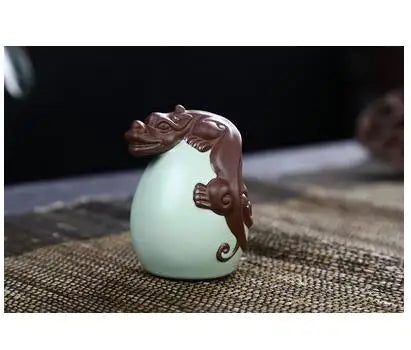 Creative Turtle Tea Pet Can Cultivate Tea Play, Zisha Little Monk Ornaments, Buddha Ru Kiln Boutique, Cattle Horses Turtles