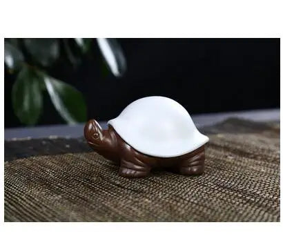 Creative Turtle Tea Pet Can Cultivate Tea Play, Zisha Little Monk Ornaments, Buddha Ru Kiln Boutique, Cattle Horses Turtles