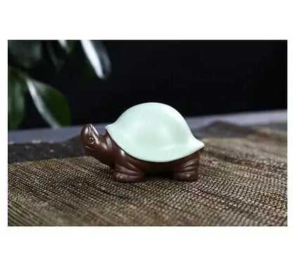 Creative Turtle Tea Pet Can Cultivate Tea Play, Zisha Little Monk Ornaments, Buddha Ru Kiln Boutique, Cattle Horses Turtles