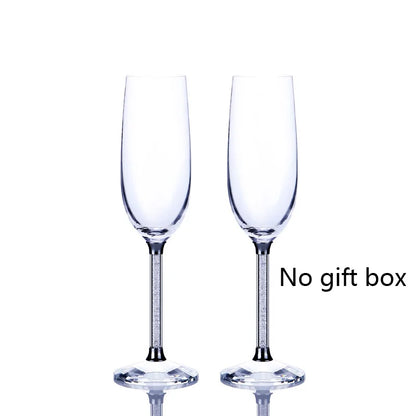 Creative Wedding Wine Glass cup unique Champagne Flutes Crystalline Party Gift Toasting Glass Goblet Crystal Anniversary