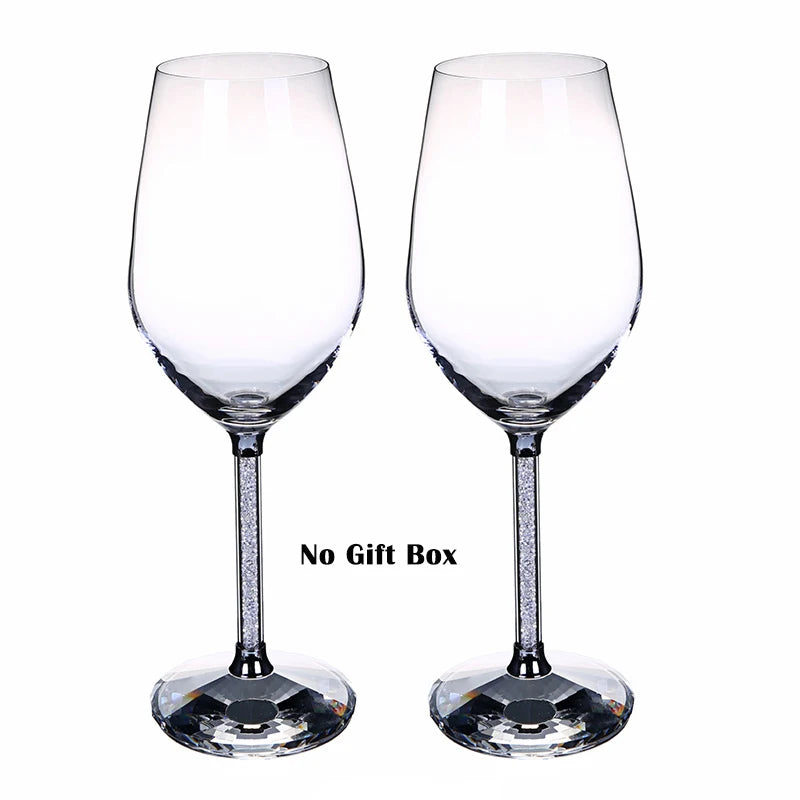 Creative Wedding Wine Glass cup unique Champagne Flutes Crystalline Party Gift Toasting Glass Goblet Crystal Anniversary