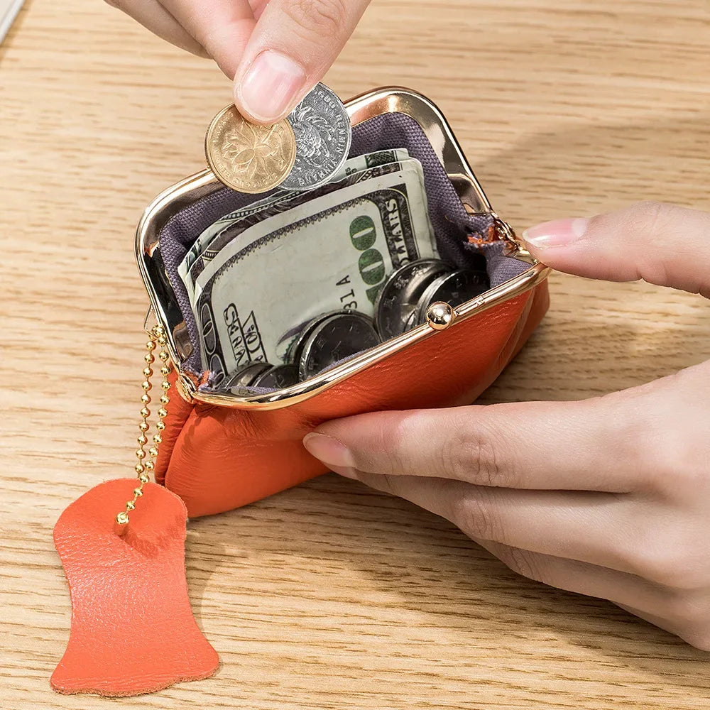 Creative Women Coin Purse Leather Small Wallet Hasp Clutch Bag ID Credit Bank Card Key Holder Female Evening Party Money Purses