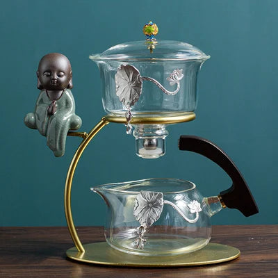 Creative Zen Tea Set, Dragon Glass, Lazy Tea Cup, Kung Fu Tea Tray, Automatic Tea Infuser, Safe Packaging