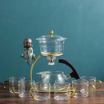 Creative Zen Tea Set, Dragon Glass, Lazy Tea Cup, Kung Fu Tea Tray, Automatic Tea Infuser, Safe Packaging