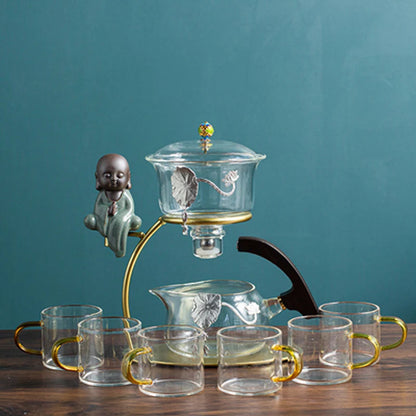 Creative Zen Tea Set, Dragon Glass, Lazy Tea Cup, Kung Fu Tea Tray, Automatic Tea Infuser, Safe Packaging