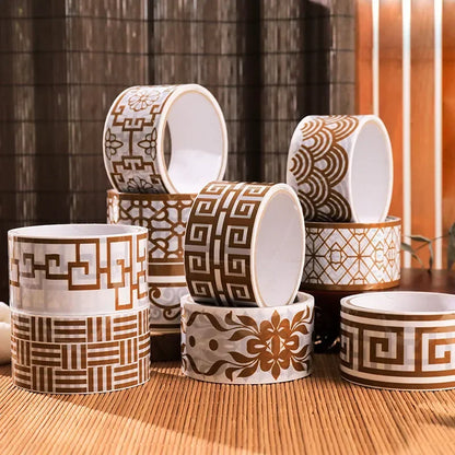 Creative antique lace decorative tape DIY photo album decorative tape sealing box large roll waterproof width 4.8cm home decor