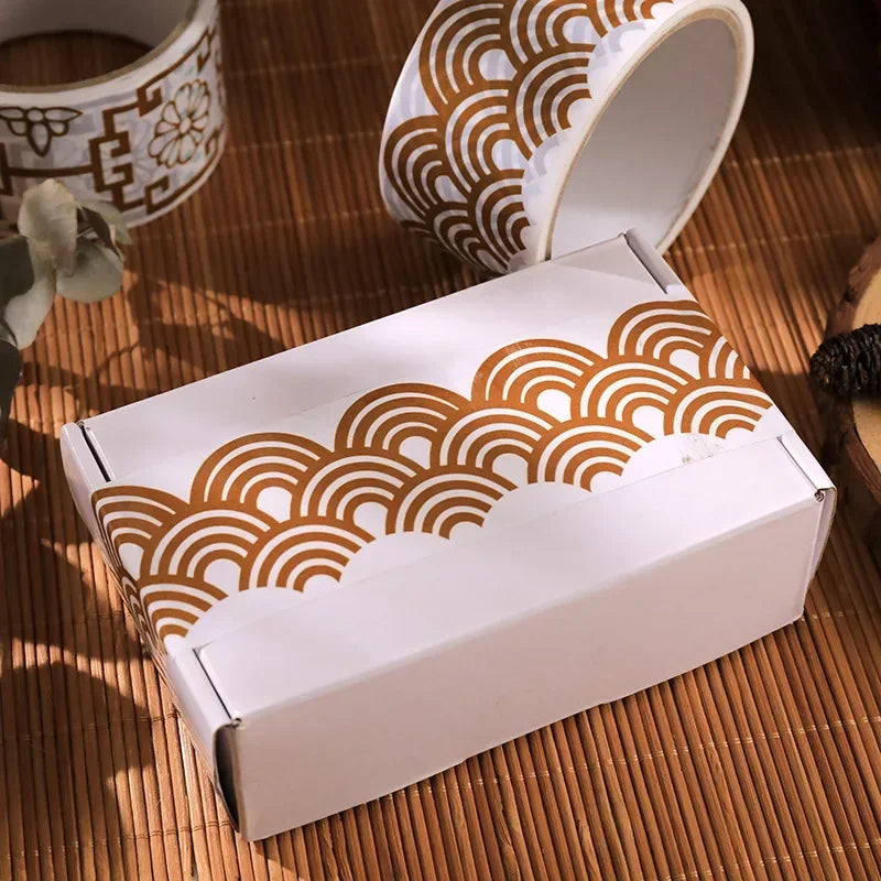 Creative antique lace decorative tape DIY photo album decorative tape sealing box large roll waterproof width 4.8cm home decor