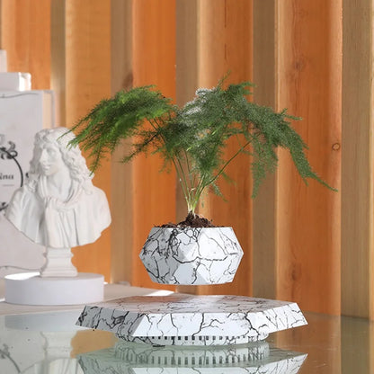 Creative geometric flower pot ornaments Micro landscape planter Eco Resin Magnetic Levitation Planter