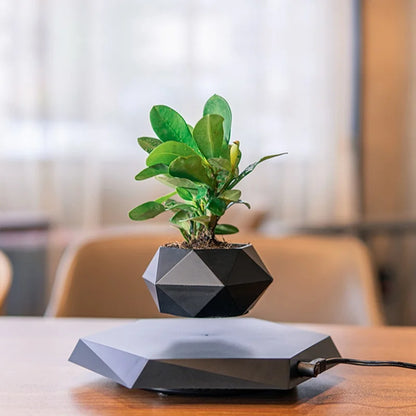 Creative geometric flower pot ornaments Micro landscape planter Eco Resin Magnetic Levitation Planter